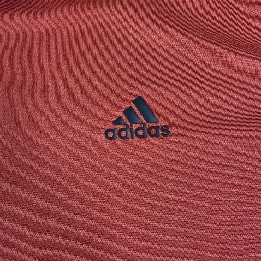 Adidas Golf Polo Shirt Mens Size 2XL Red Orange Short Sleeve Stretch Performance - Picture 3 of 8